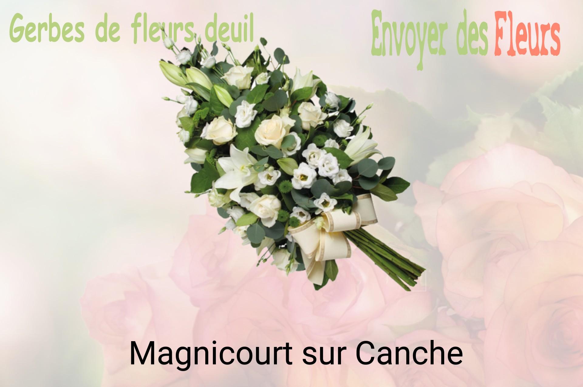 Gerbe de fleurs de deuil livrée à Magnicourt-sur-Canche